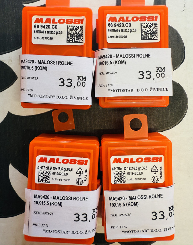 Malossi Rolne 19x15.5 Piaggio Gilera Runner NrG
