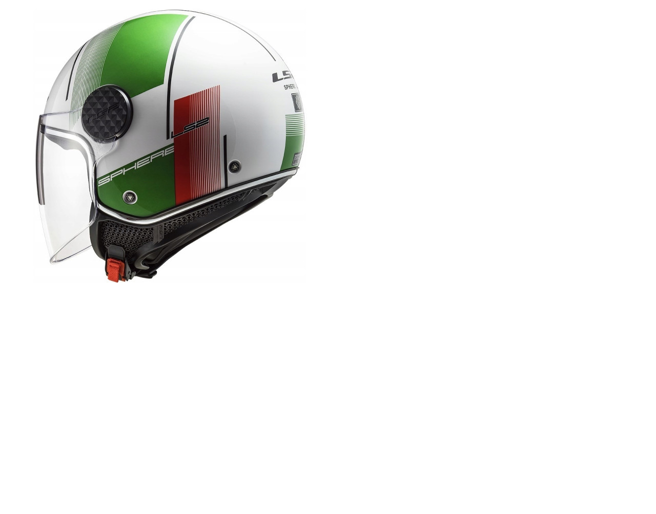 LS2 KACIGA SPHERE LUX WHITE GREEN RED
