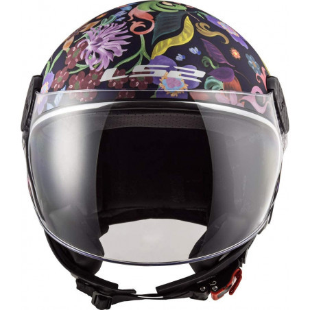 KACIGA LS2 OF 558 BLOOM BLUE PINK (M)