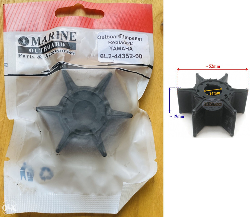 Imepeler Yamaha Johnson Mercury Mariner Honda Impeleri