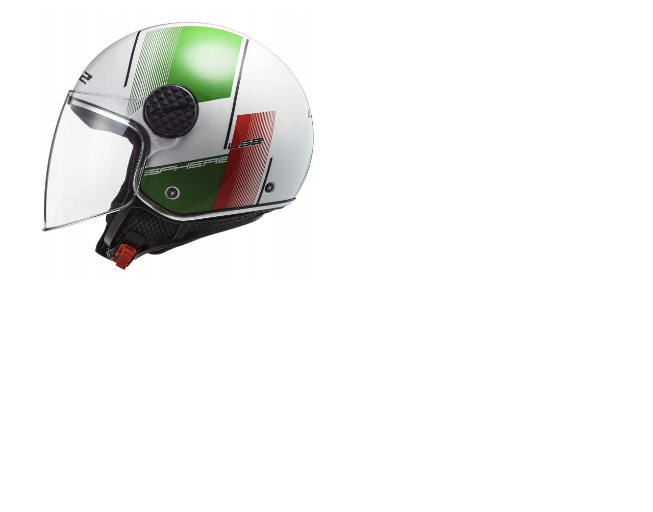 LS2 KACIGA SPHERE LUX WHITE GREEN RED
