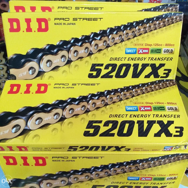 DID 520 VX3 Lanac X-Ring Gumice KTM CRF YZ
