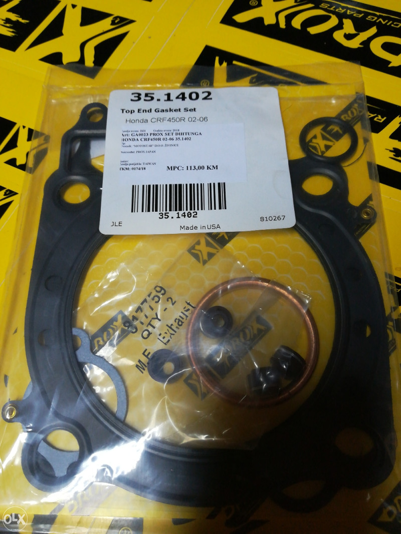 Prox Dihtunzi Dihtung Honda CRF450R '02-06