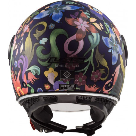 KACIGA LS2 OF 558 BLOOM BLUE PINK (M)