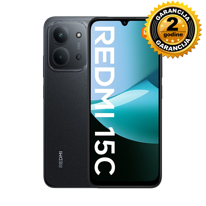 Xiaomi Redmi 15C Duos Black 8+256GB - 2 GODINE GARANCIJE