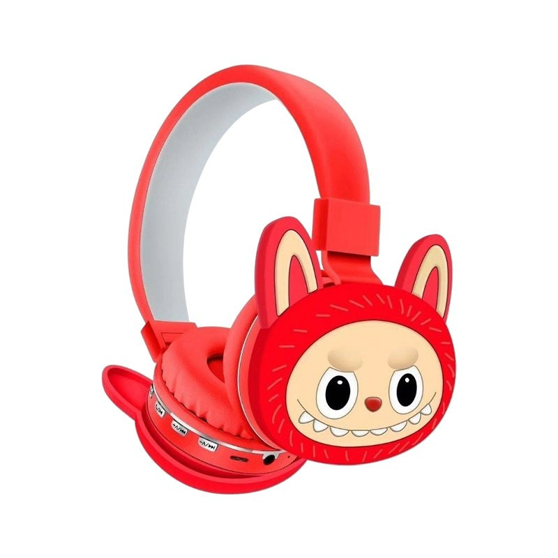 Dječije Bluetooth Slušalice Labubu (crvene, roze, ljubičaste)