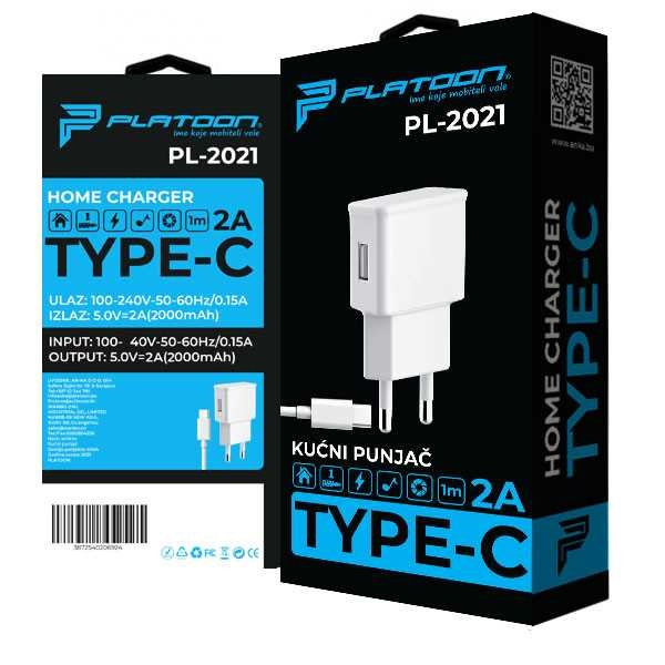 Kućni punjač adapter + kabal USB-A to Type-C