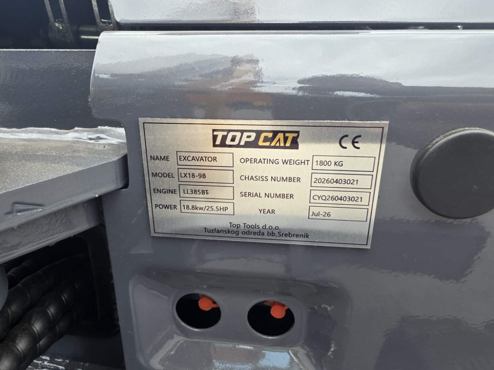 BAGER GUSJENICAR TOP CAT 1800KG 3 KLIPA DIZEL