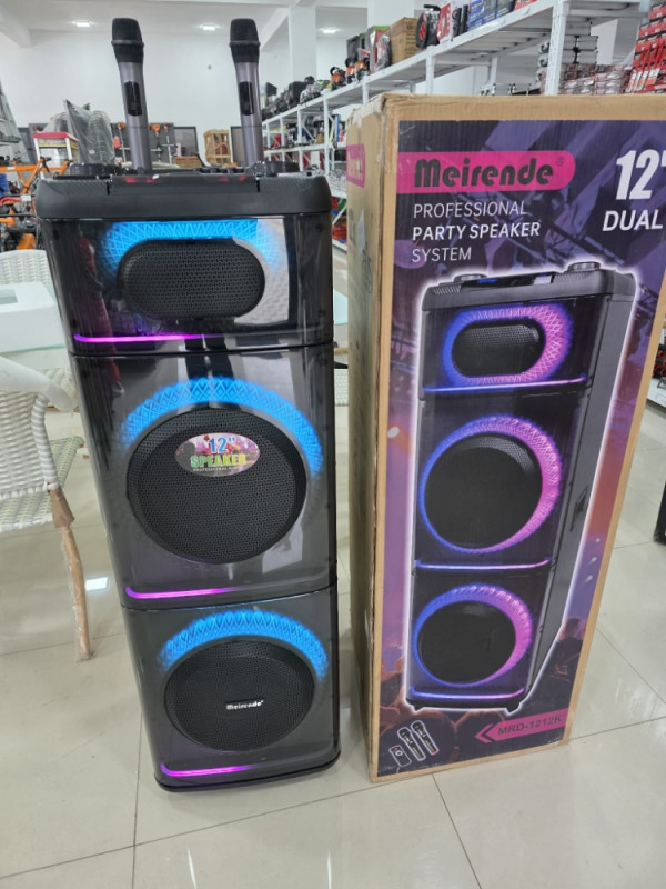 BLUETOOTH ZVUCNIK MEIRENDE MRD-1212K 2 MIKROFONA 2X12INC