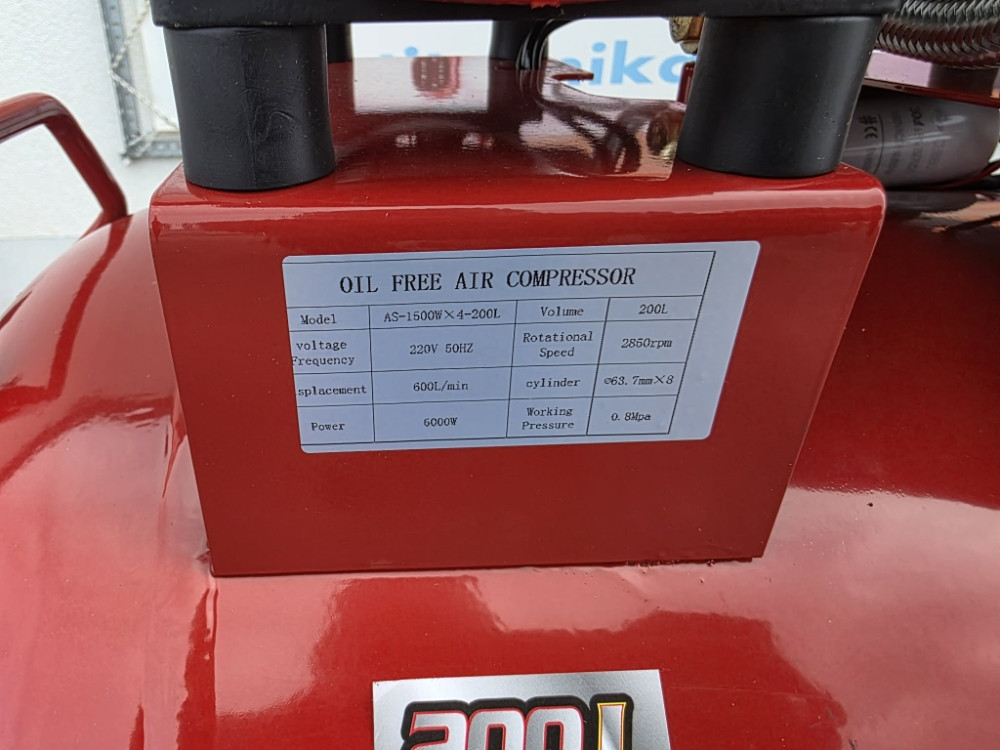 KOMPRESOR ZA ZRAK VAZDUH 200L ASAMAN GERMANY BESUMNI 600L PROTOK