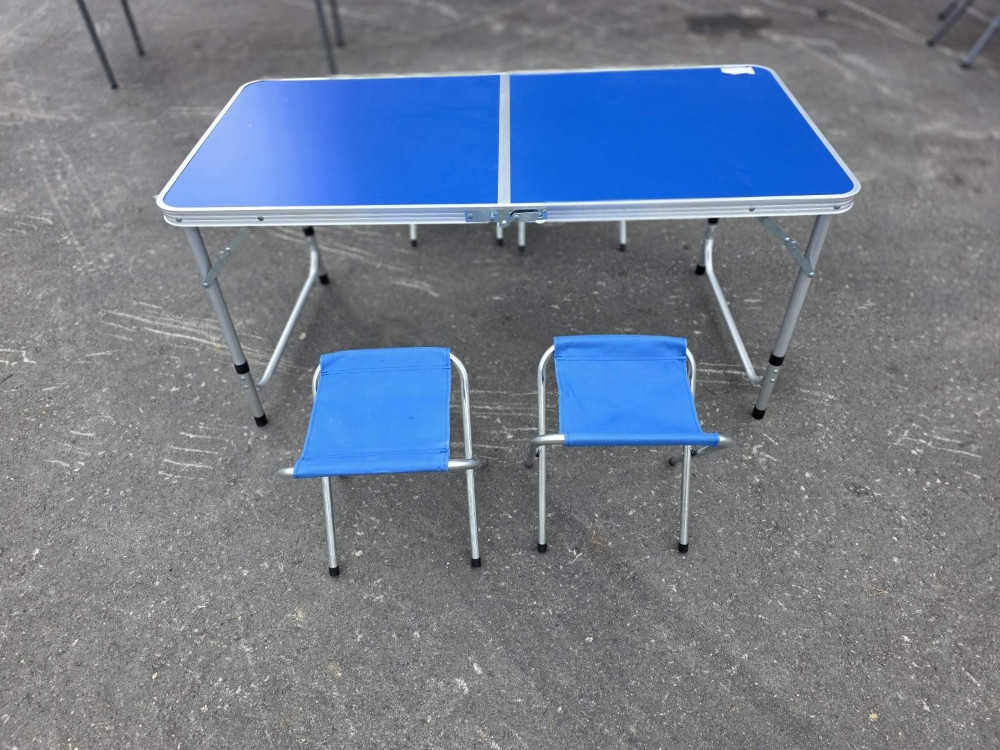 STOL I 4 STOLICA STOLICA SKLOPIVI PIKNIK 120X60 CM