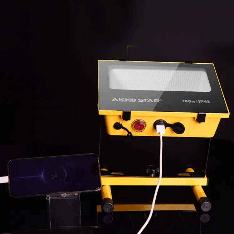 LED solarni punjivi reflektor 100W