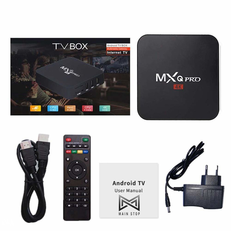 ANDROID TV BOX 4K MXQ PRO 8/128