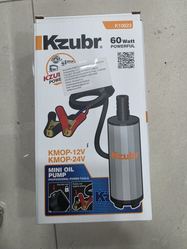 PUMPA ZA PRETAKANJE GORIVA ULJA TECNOSTI KZUBR 12V KMOP-12V