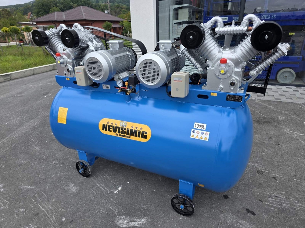KOMPRESOR ZA ZRAK 2X4 KLIPA 1000L PROTOK 2X1050L 12.5 BARI NEWISI
