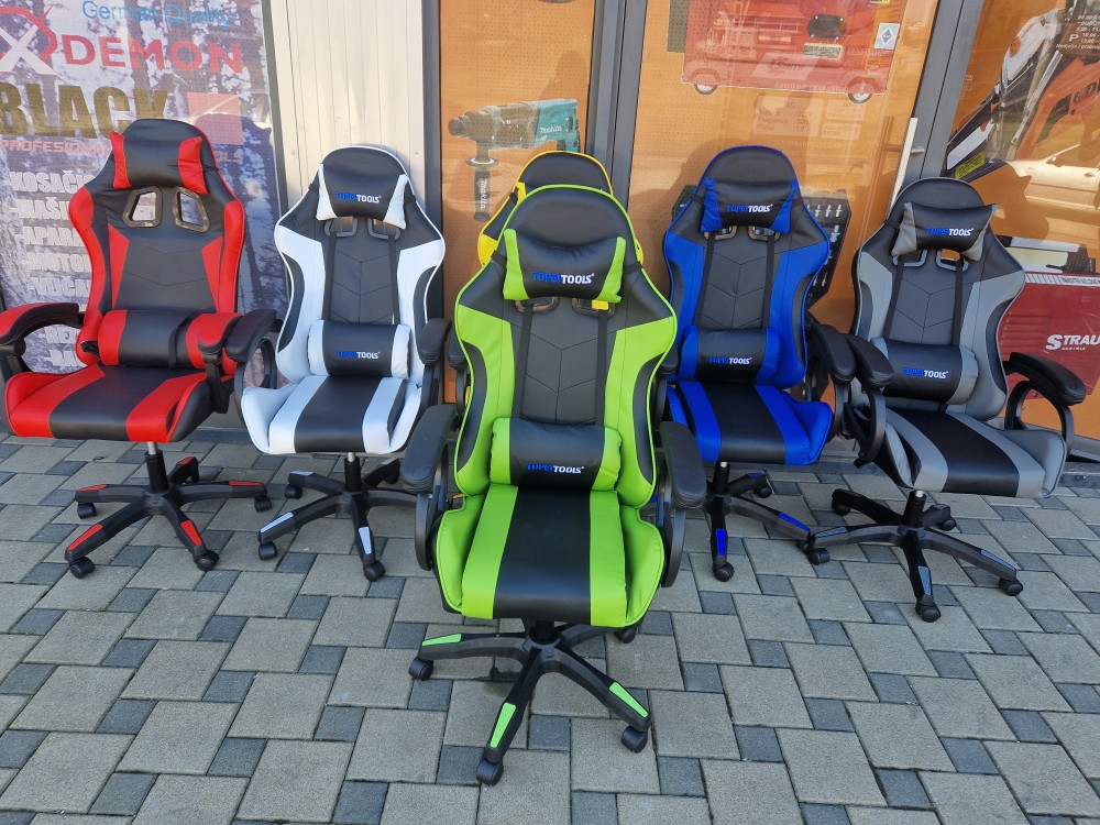 Gejmerska stolica zelena gaming