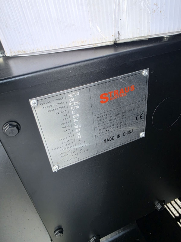 AGREGAT ZA STRUJU STRAUS AUSTRIA 56KW 56 KW 70KVA RICARDO ATS