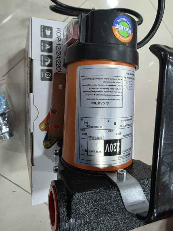 PUMPA ZA PRETAKANJE GORIVA ULJA TECNOSTI  220V KZUBR KOP-220V