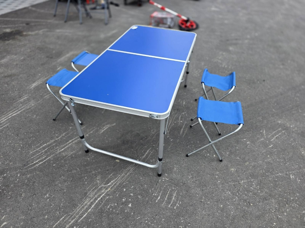 STOL I 4 STOLICA STOLICA SKLOPIVI PIKNIK 120X60 CM