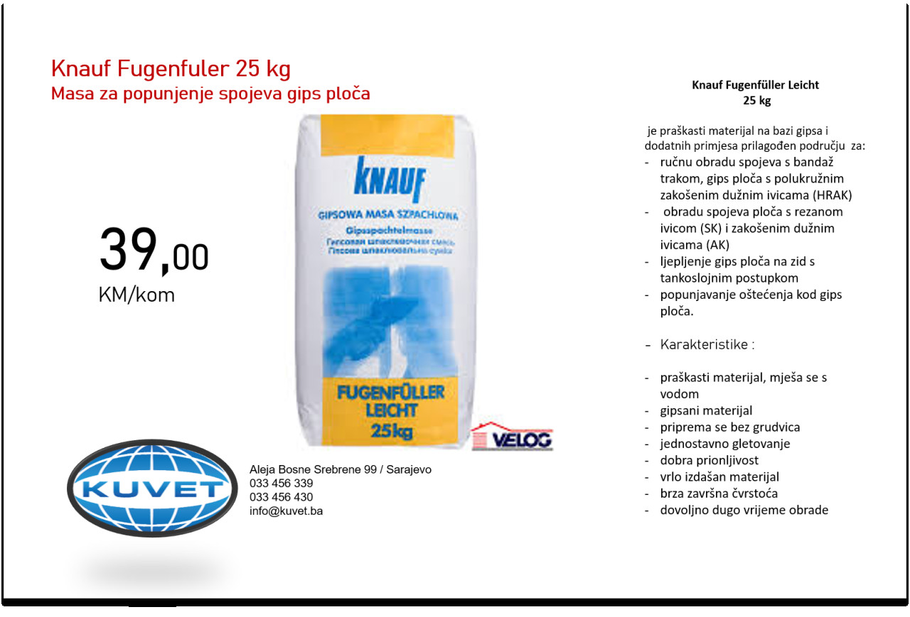 Fugen filer 25 kg, Knauf