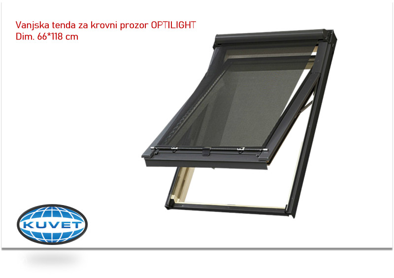 Vanjska tenda za krovni prozor OTPILIGHT 66*118 cm