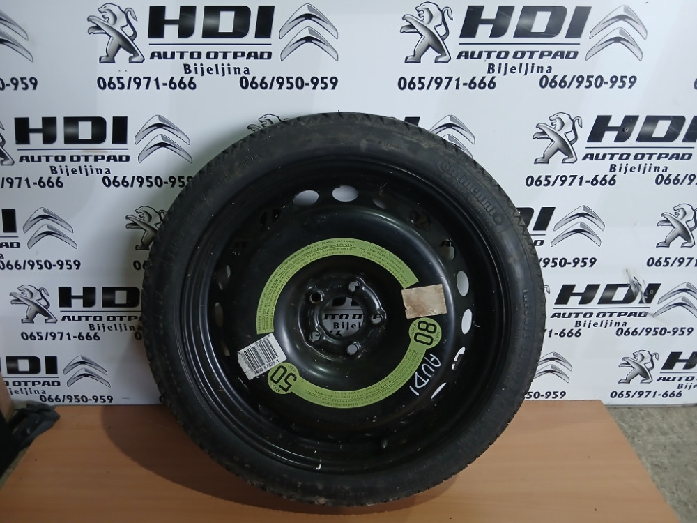 Rezervna guma felga felna tanki gumic Audi 5x112 125 70 R19