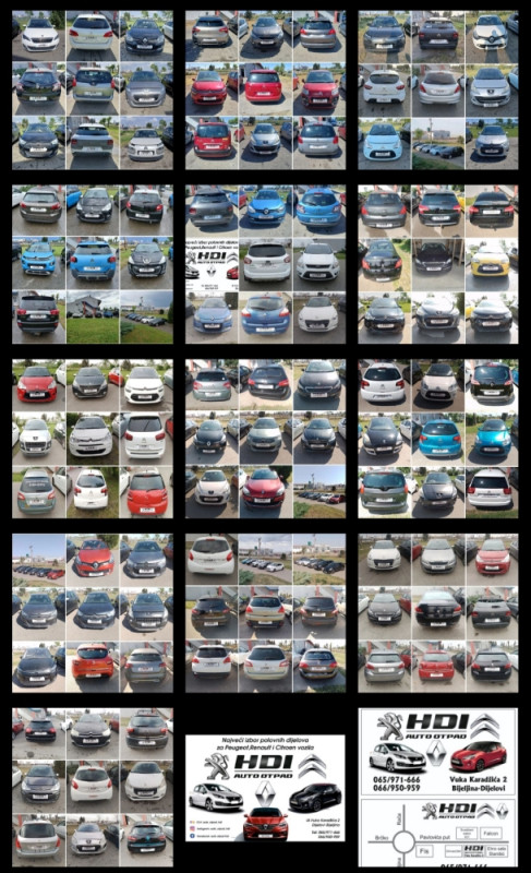 Auto dijelovi Peugeot Citroen Renault Pezo Reno djelovi HDI