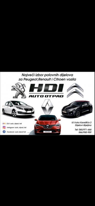 Renault Clio IV 1.5 dci 2016 dijelovi djelovi delovi Reno Klio 4