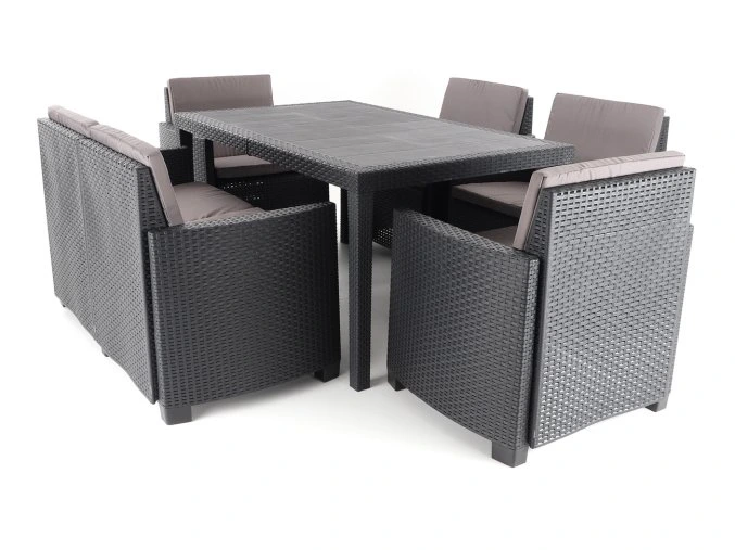 Baštenski set Sicilia Deluxe sa jastucima za 6 osoba