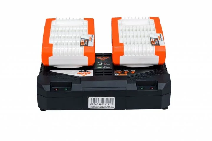 Komplet 2 baterije + dvostruki punjač RURIS Alfa UP 4444e