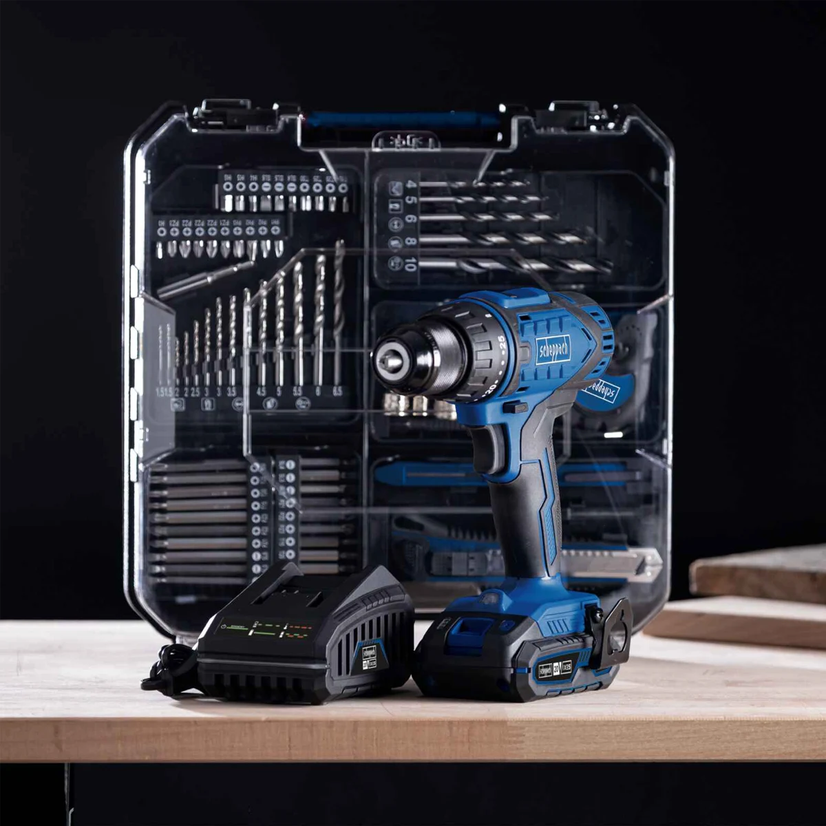 Scheppach aku bušilica odvijač sa 74 komada pribora IXES C-DTB74/1-X – Kit