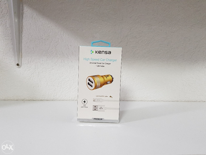 DUAL USB PORT CAR CHARGER, AUTO PUNJAC IPHONE