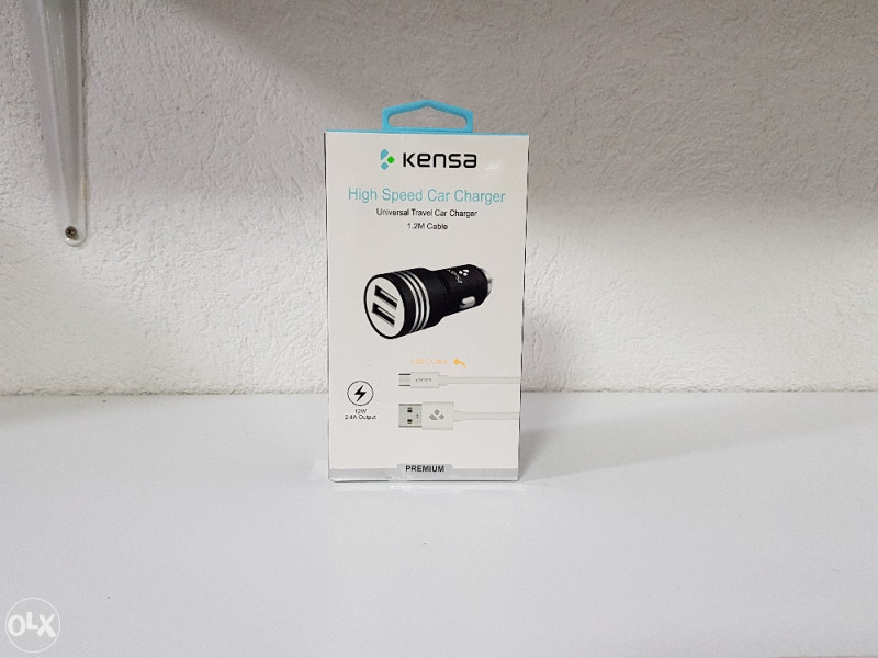 DUAL USB PORT CAR CHARGER, AUTO PUNJAC TYPE-C