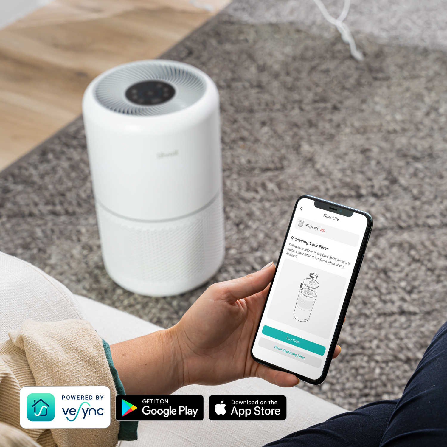 Pročišćivač zraka Levoit Smart True HEPA Air Purifier Core 300S