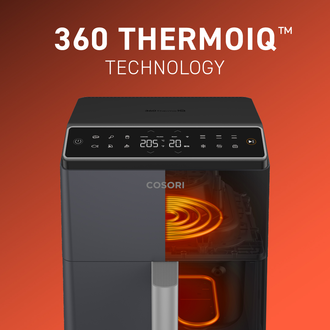 Friteza na vrući zrak COSORI Dual Blaze 6.4-Litre Air Fryer- Crna