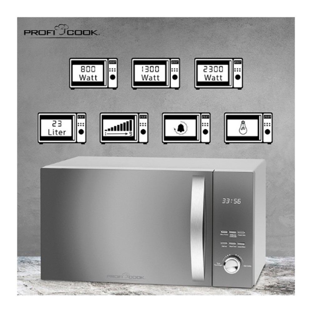 Mikrovalna pećnica ProfiCook PC-MWG 1176H 23l