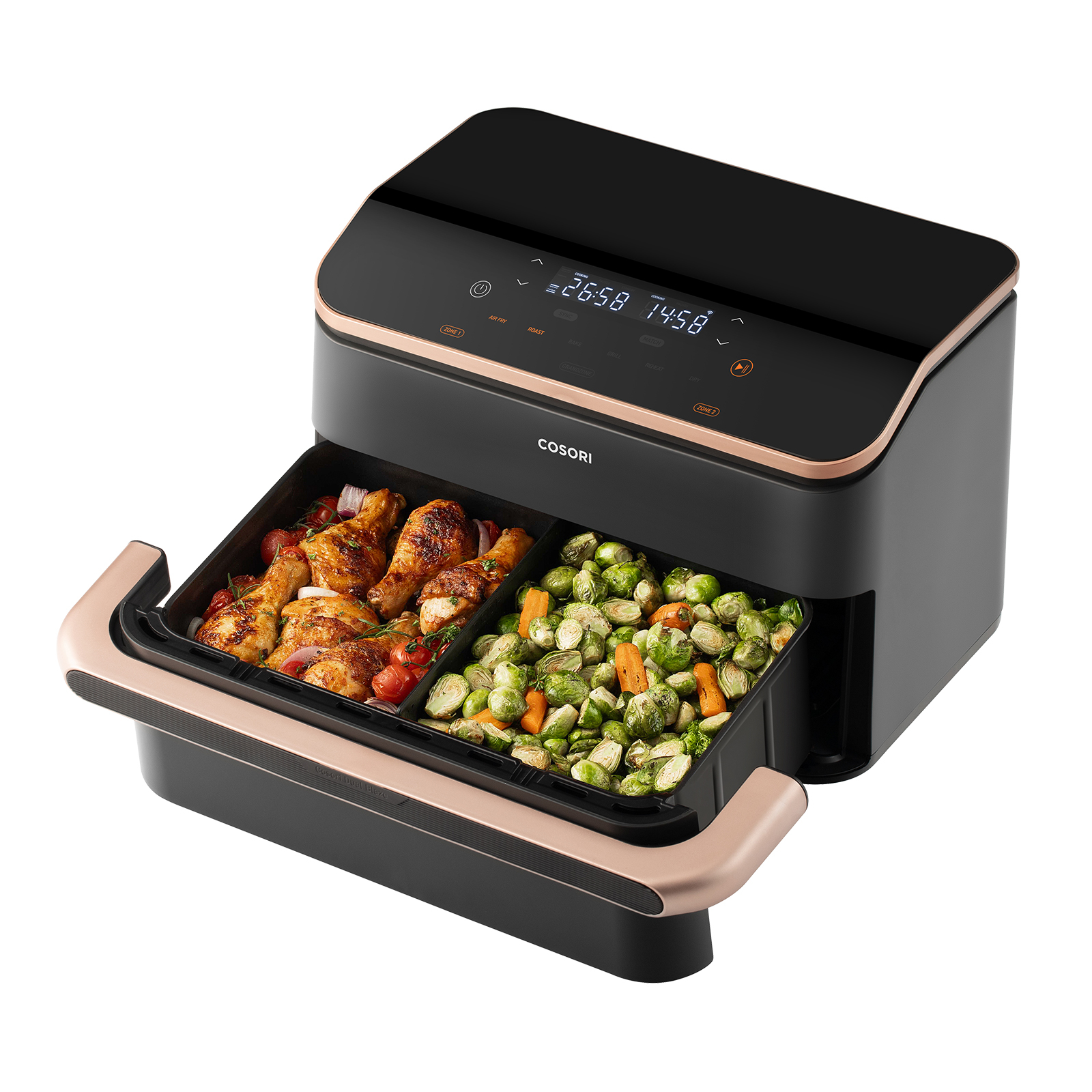 Friteza na vrući zrak COSORI Dual Blaze Twinfry™ 10-Litre Air Fryer-Crna