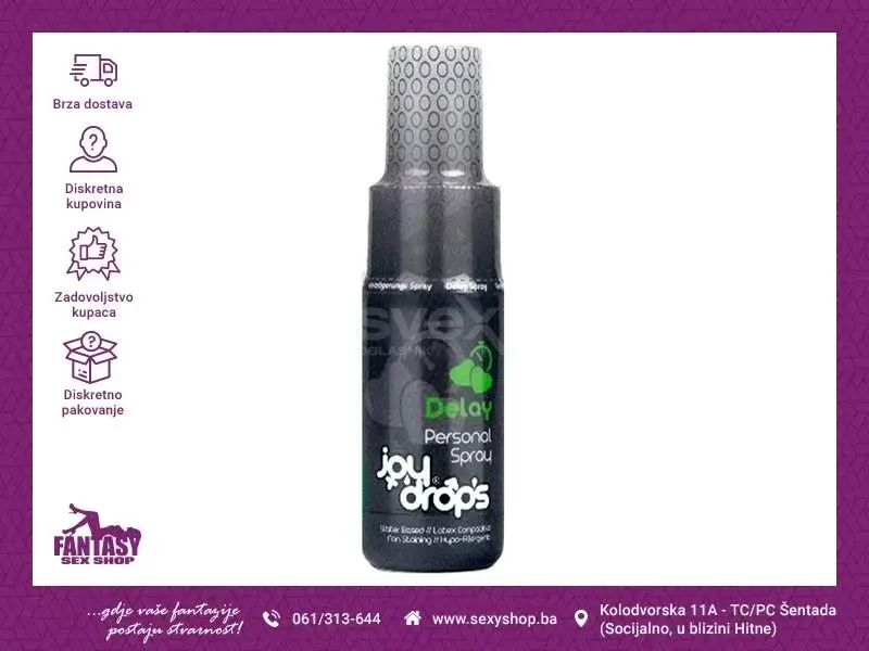 Sex Shop Fantasy - Joydrops Delay Sprej za Duži Seks 50ml