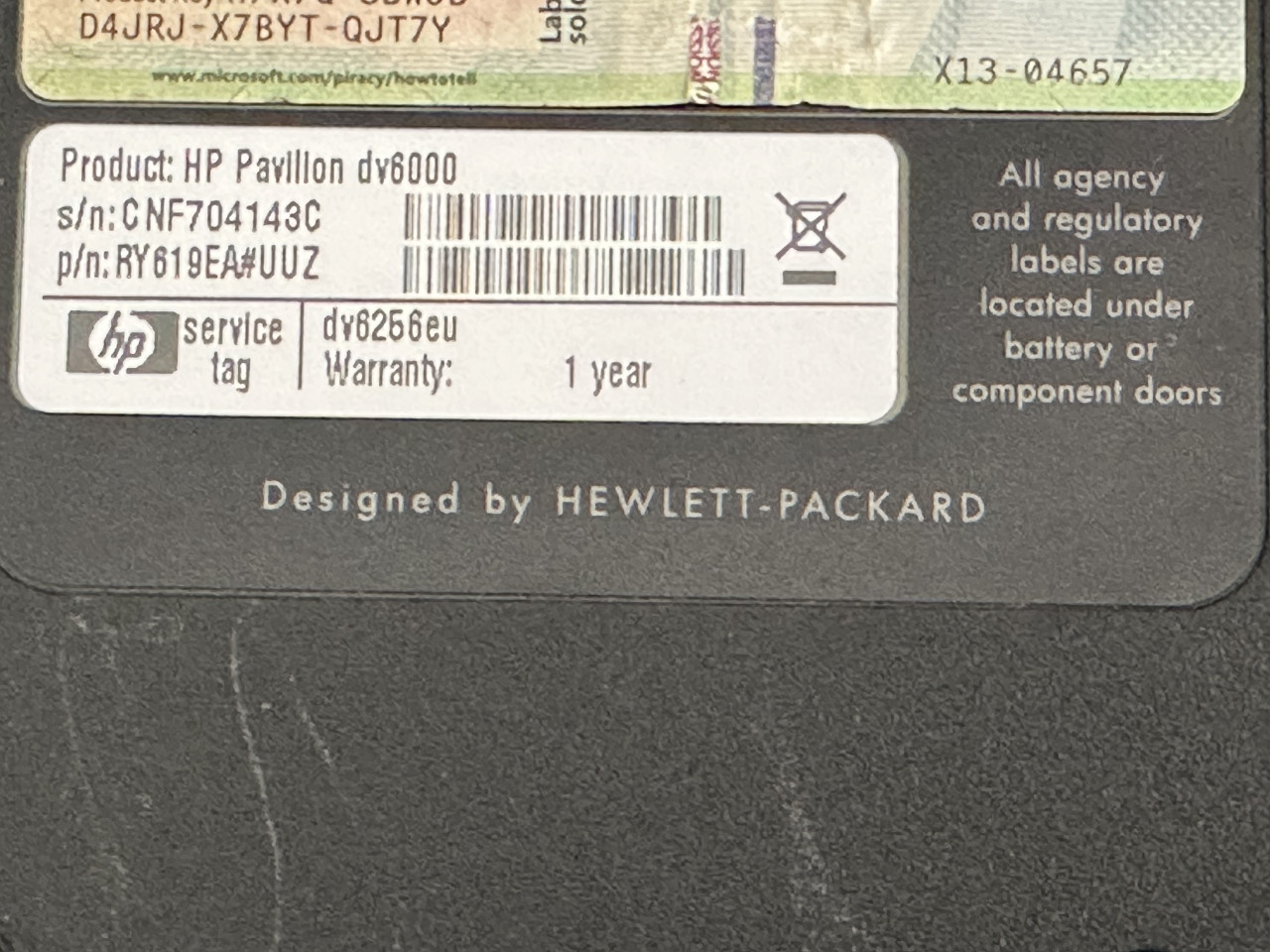 HP Pavillion dv6000 dijelovi -112-