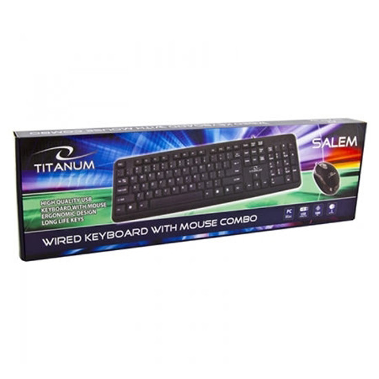 Tastatura i miš wireless TITANUM MEMPHIS, 2.4GHz,