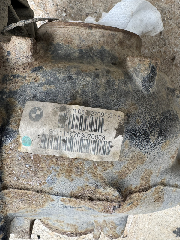 Zadnji diferencijal bmw x5 x6 40d n57 3.15 3,15 7590913