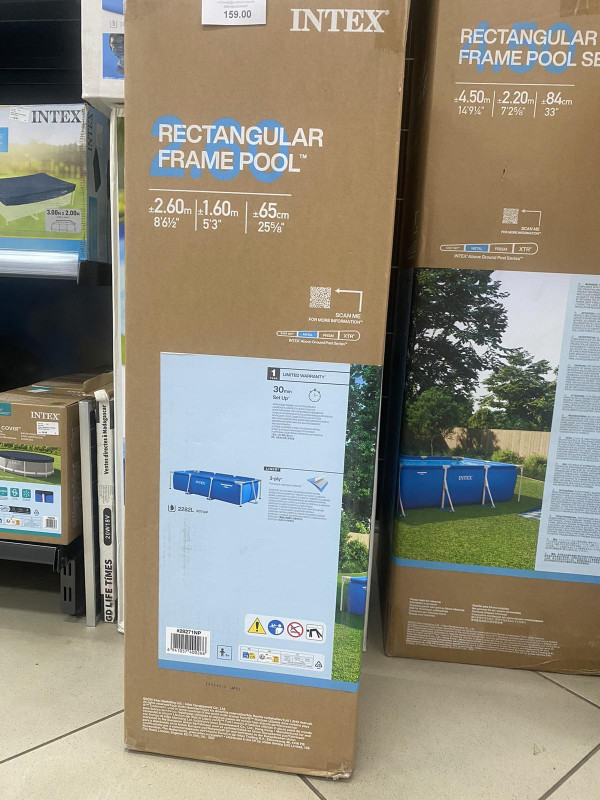Intex bazen pravougaoni 260x160x65 cm