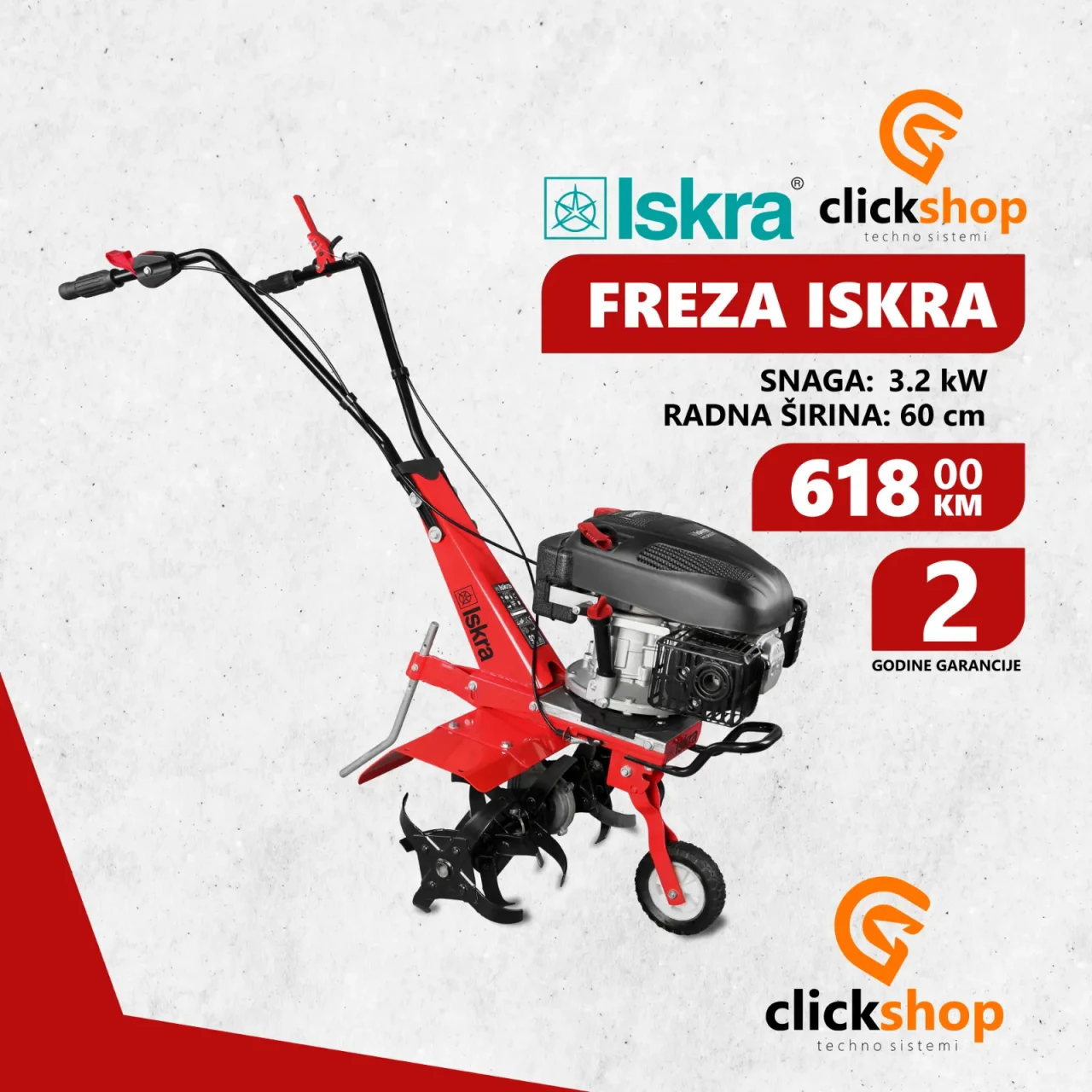 FREZA ISKRA HG60T-B kopacica