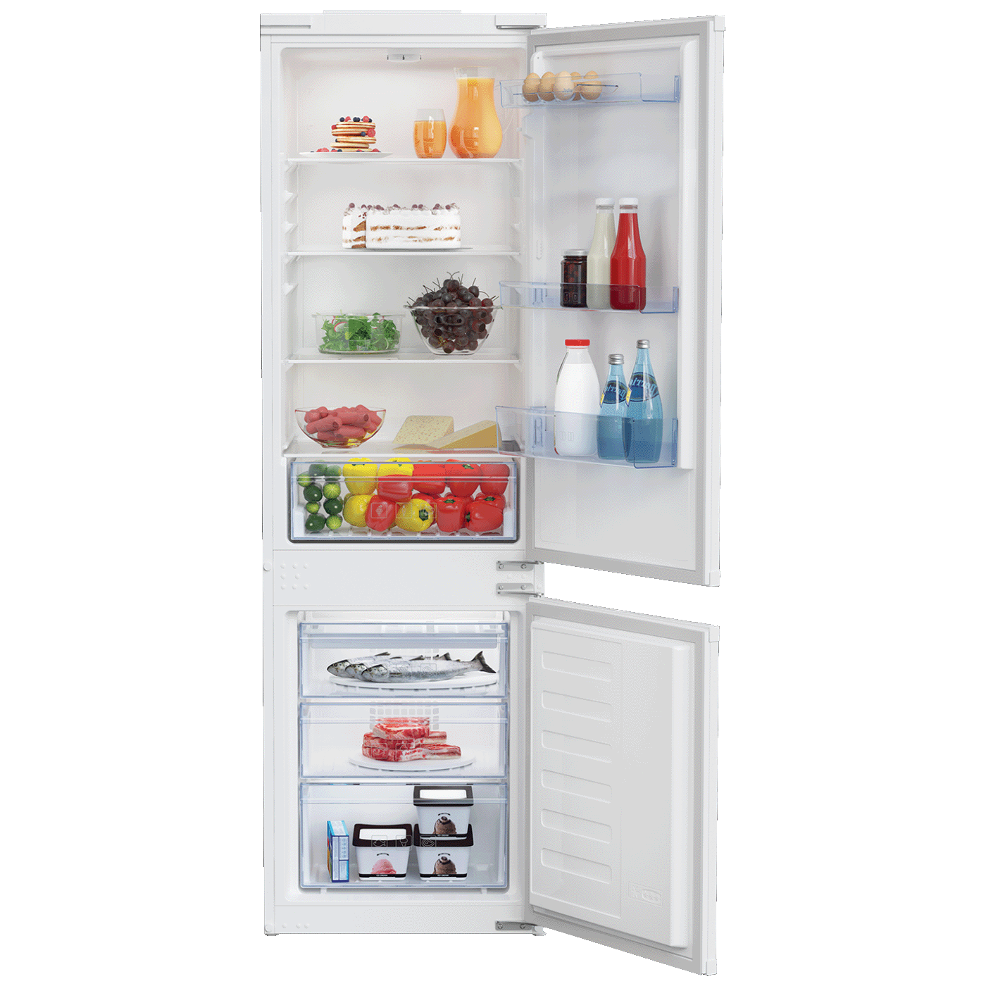 Beko Ugradbeni frižider/zamrzivač, zapremina 285 lit, E - BCSA 285 K4SN