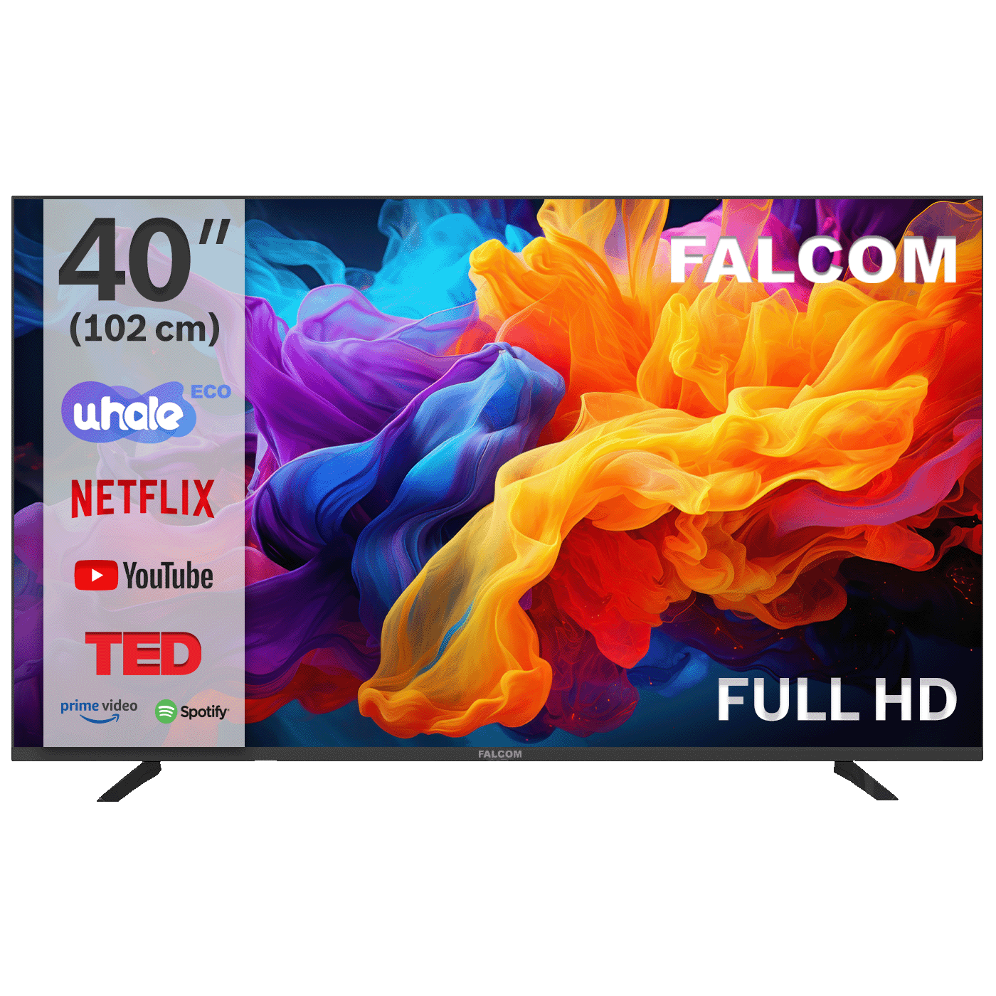 Falcom Televizor Smart LED TV FullHD 40", Bluetooth ,WiFi - TV-40LTF024SM WOS