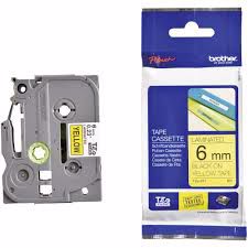BROTHER POT PAP BRO TRAKA TZE611 6mm crno na žuto