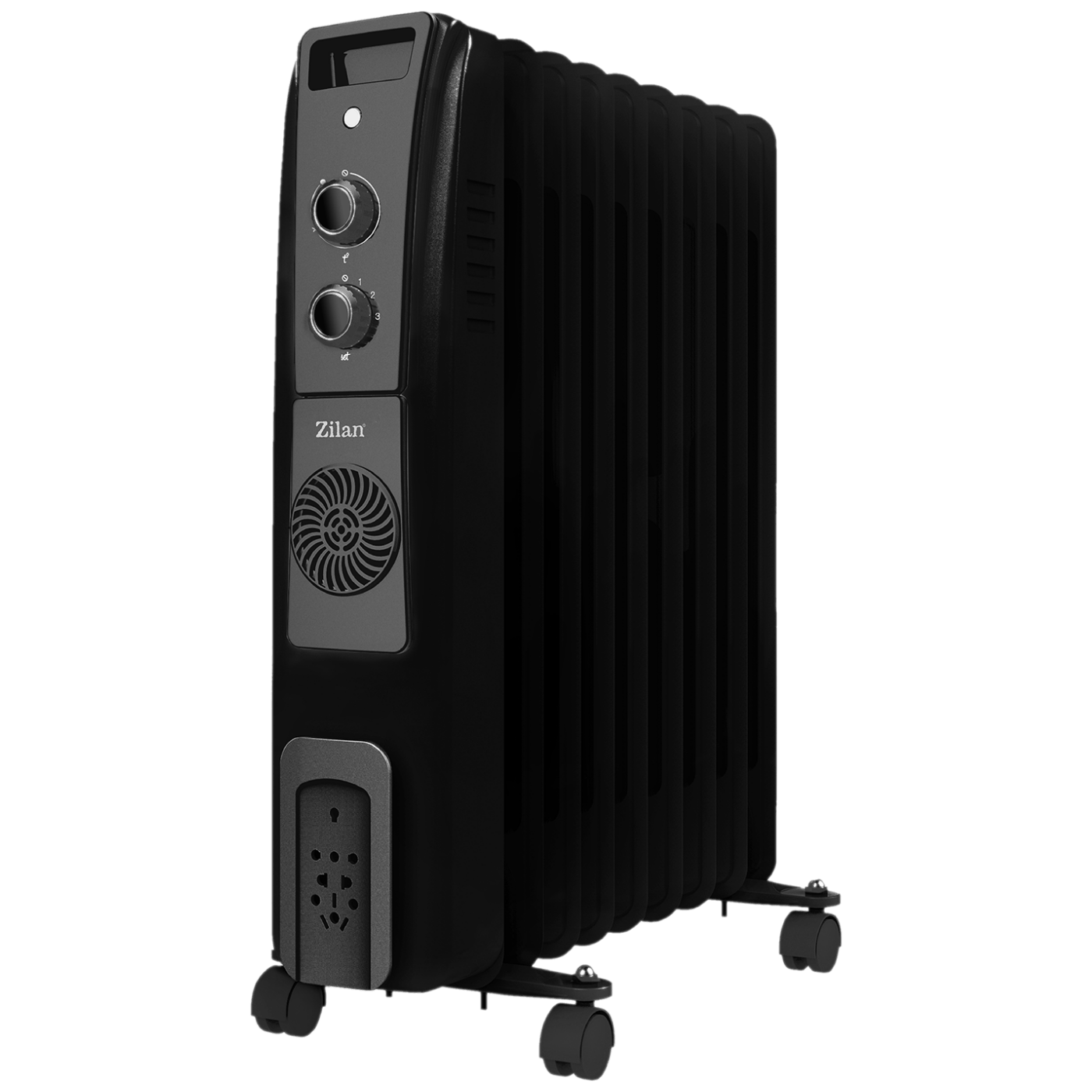 Zilan Radijator uljni + ventilator, 2000 +400 W, 9 rebara - ZLN1956