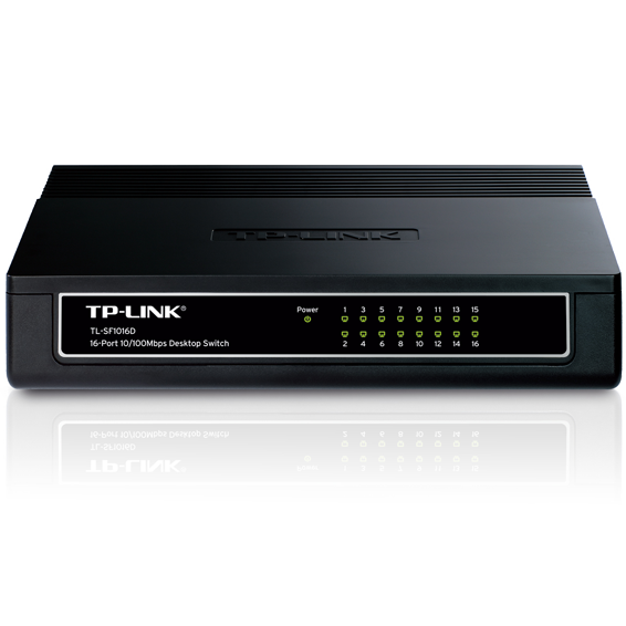 TP-LINK 16-portni switch 200Mbps, 10/100 Mbps, , RJ45 - TL-SF1016D