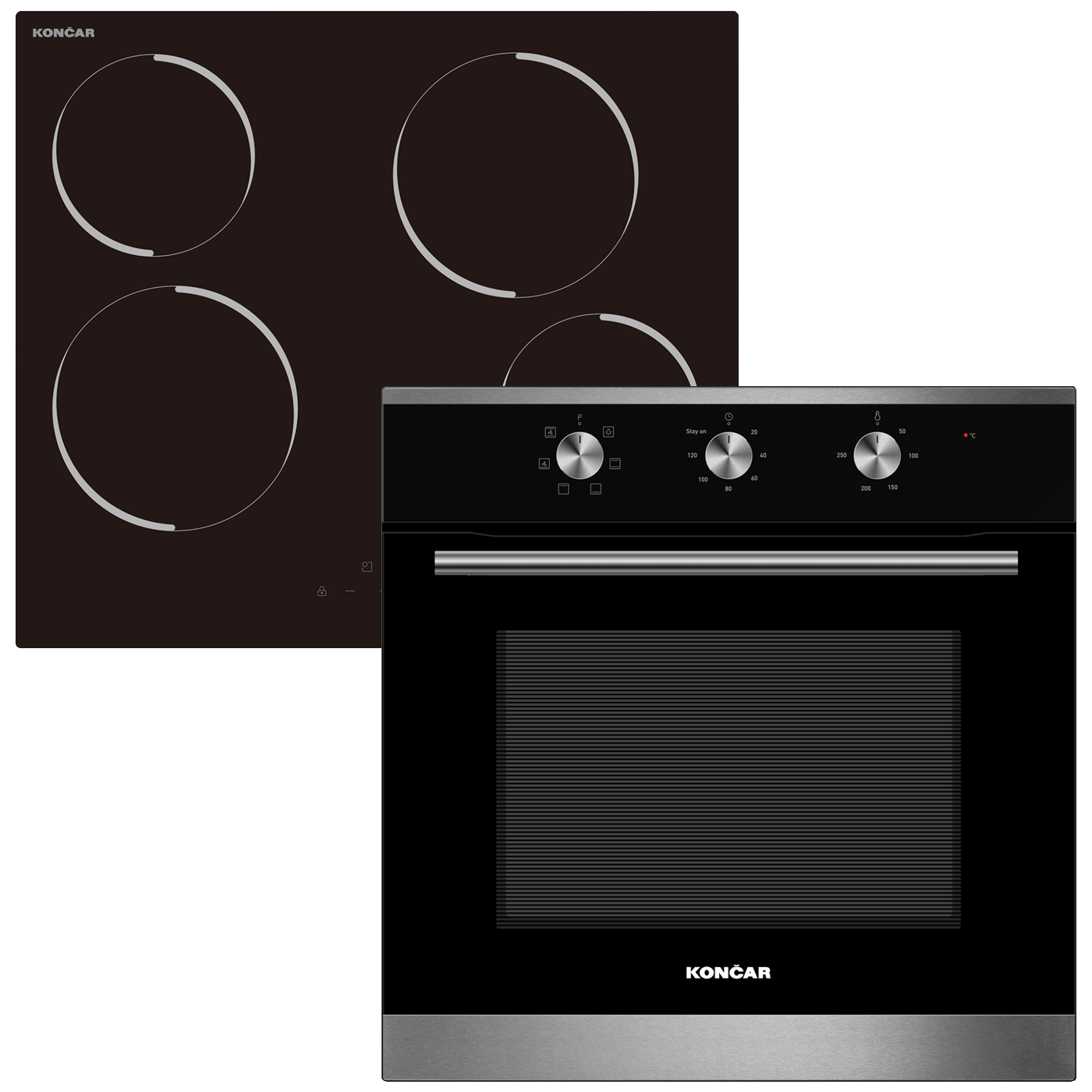Končar Set ugradbena pećnica UPO658DM/ploča UK604KMK - UGS-3