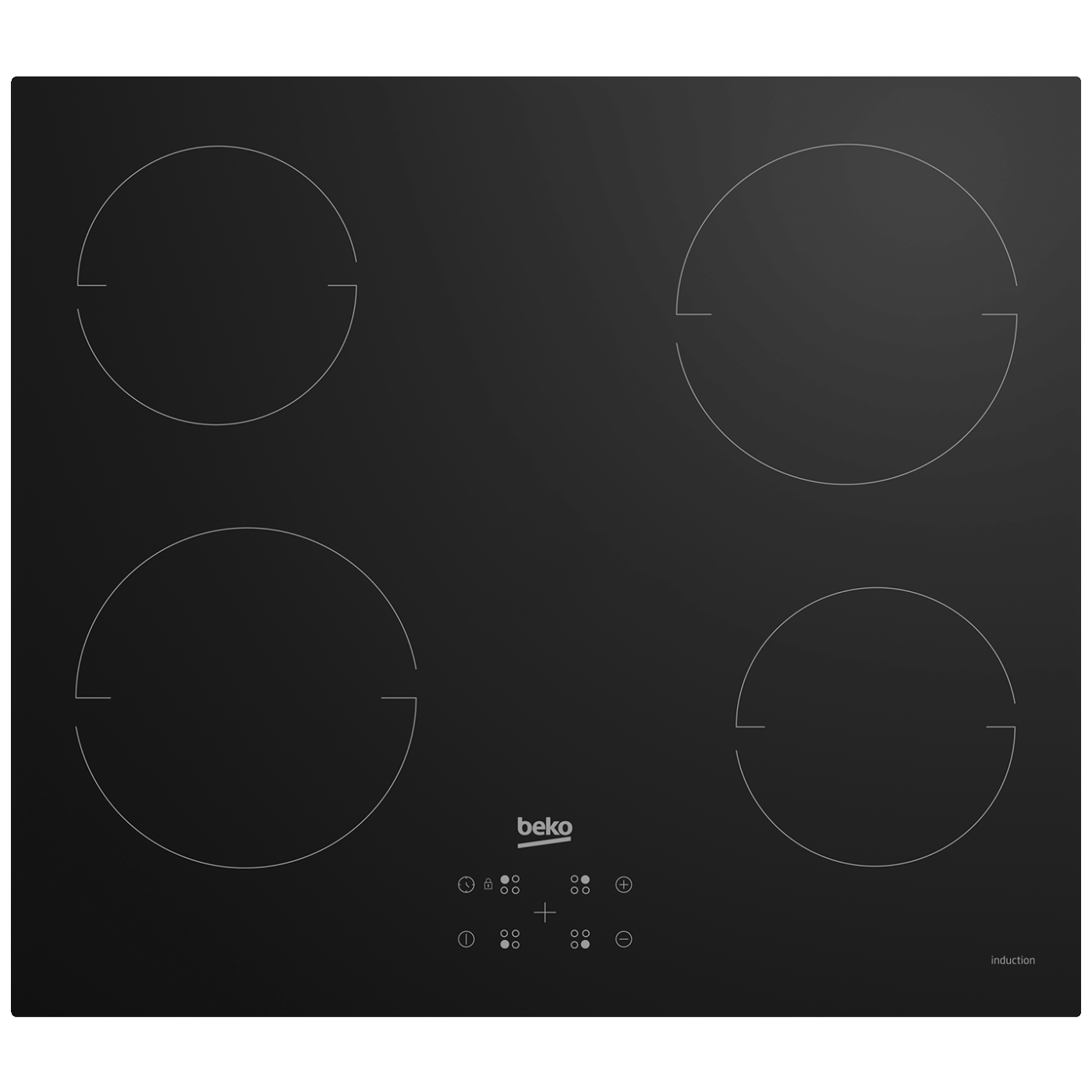 Beko Ugradbena indukcijska ploča za kuhanje, 60cm, 5600W - HII64401QT
